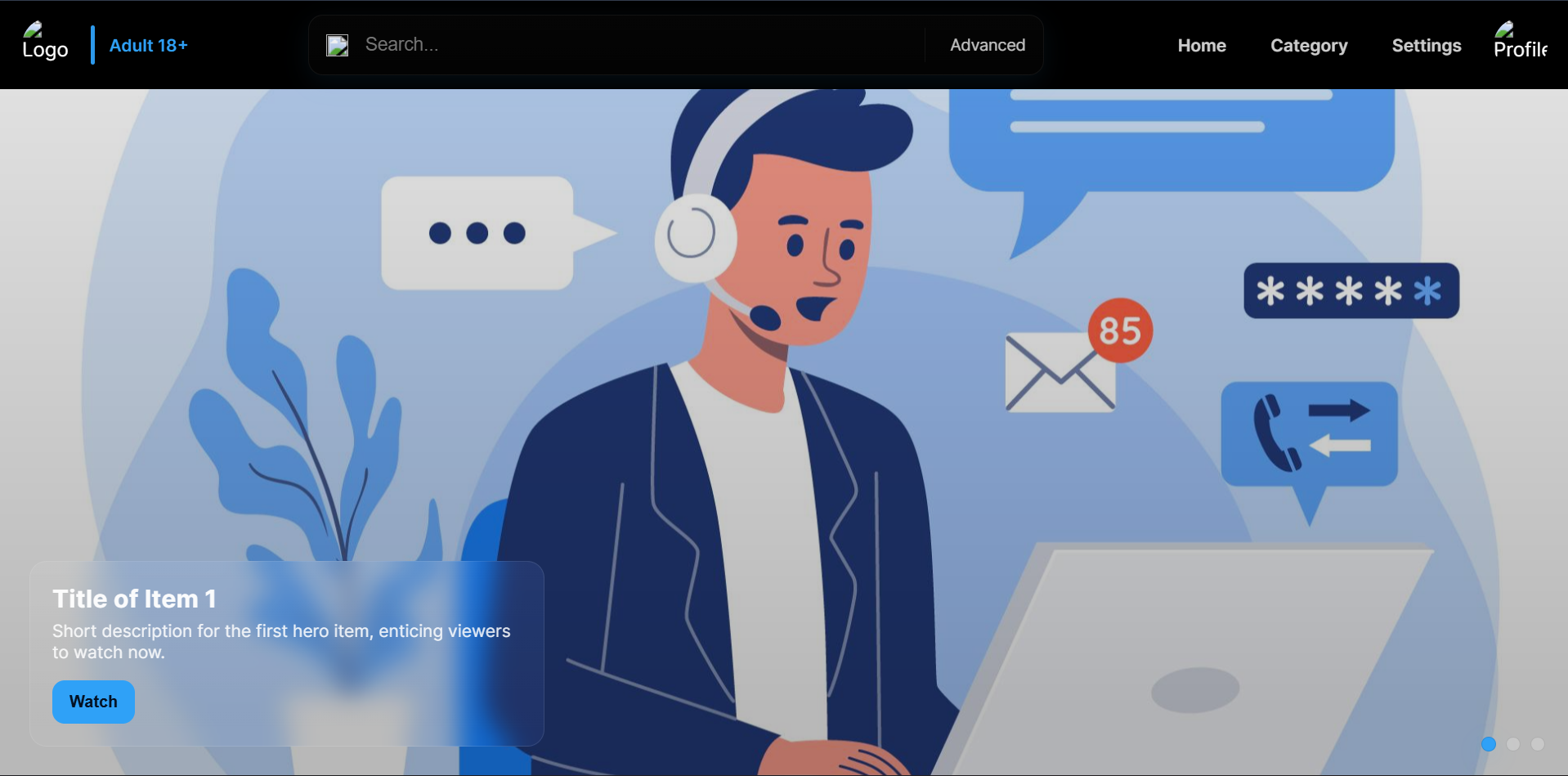 Hero Section of McDonald's redesign